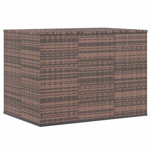 vidaXL Garden Cushion Box PE Rattan 145x100x103 cm Brown