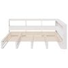vidaXL Bookcase Bed without Mattress White 180x200cm Solid Wood Pine