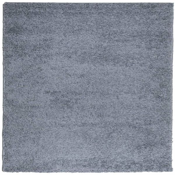 vidaXL Shaggy Rug PAMPLONA High Pile Modern Blue 160x160 cm