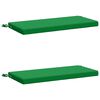 vidaXL 2-Piece Bench Cushions SOEST 2 pcs 100% Polyester Green