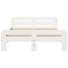 vidaXL Bed Frame without Mattress White 200x200 cm Solid Wood Pine