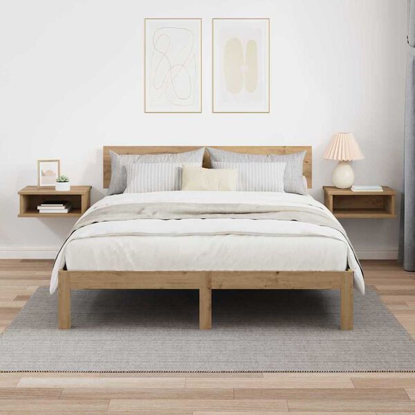 vidaXL Bedside Table 2 pcs Artisan Oak 40 x 31 x 15 cm Engineered Wood