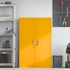 vidaXL Storage Cabinet 2 pcs Mustard Yellow 90 x 40 x 140 cm