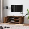vidaXL TV Cabinet with Doors Smoked Oak 102x35x45 cm Engineered Wood