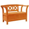 vidaXL Garden Storage Bench Brown 119 x 76 x 44cm Solid pine wood
