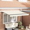 vidaXL Retractable Awning Cream 250 x 200 cm Polyester and Aluminium