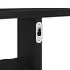 vidaXL Wall Shelves 2 pcs Black Oak 38x12x38 cm Engineered Wood