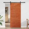 vidaXL Barn Door Brown 80 x 2.5 x 208 cm Solid Pine Wood