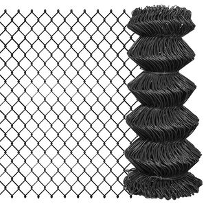 vidaXL Chain Link Fence Steel 15x0,8 m Grey