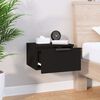 vidaXL Wall-mounted Bedside Cabinets 2 pcs Black 34x30x20 cm
