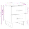 vidaXL Bedside Cabinets 2 pcs Concrete Grey 40x35x47.5 cm Engineered Wood