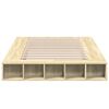 vidaXL Bed Frame without Mattress Sonoma Oak 135x190 cm Double