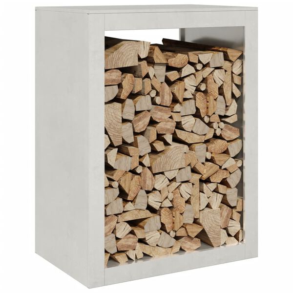 vidaXL Firewood Rack 60x40x80 cm Stainless Steel