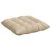 vidaXL Seat Cushions 4 pcs Cream 40 x 40 x 6 cm Microfibre