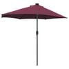 vidaXL Garden Parasol Bordeaux Red 294 x 150 x 223 cm