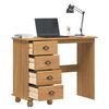 vidaXL Writing Desk ASKIM Brown 95 x 40 x 75 cm Solid Pine Wood