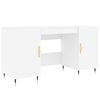 vidaXL Desk White 140x50x75 cm Engineered Wood