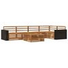vidaXL Outdoor Sofa Set 6 pcs Natural 79 x 79 x 37 cm