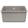 vidaXL Sink Grey 430 x 460 mm 80% Quartz and 20% Resin