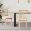 vidaXL Dining Chairs 2 pcs Natural 50 x 52.5 x 91 cm Solid Rubber Wood