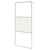 vidaXL Walk-in Shower Wall ESG Glass with Stone Design 115x195 cm