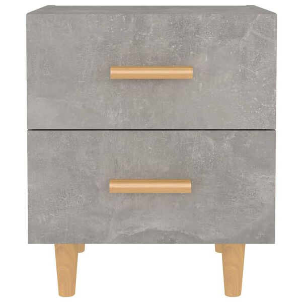 vidaXL Bed Cabinets 2 pcs Concrete Grey 40x35x47.5 cm