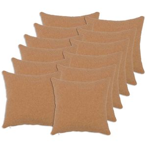 vidaXL Cushion Cover 12 pcs HEERLEN Beige 40 x 40 cm Boucl&eacute;