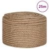vidaXL Jute Rope 25 m Long 14 mm Thick