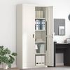 vidaXL Storage Cabinet 2 pcs White 90 x 40 x 200 cm Steel