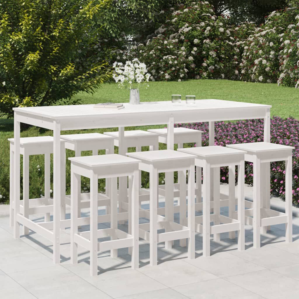 Outdoor top bar white
