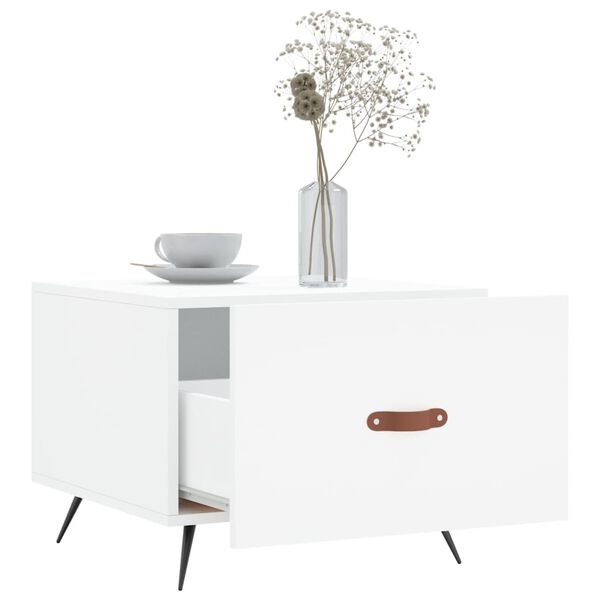 vidaXL Coffee Tables 2 pcs White 50x50x40 cm Engineered Wood