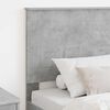 vidaXL Headboard with Headboard Concrete Grey 75 cm Engineered Wood