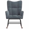 vidaXL Rocking Chair Dark Grey 78 x 61 x 98 cm Velvet