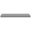 vidaXL Floating Wall Shelf Grey 80x23.5x3.8 cm MDF