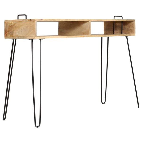vidaXL Console Table Solid Mango Wood 115x35x76 cm