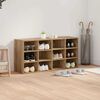 vidaXL Shoe Cabinet Artisan Oak 103 x 30 x 51 cm Engineered Wood
