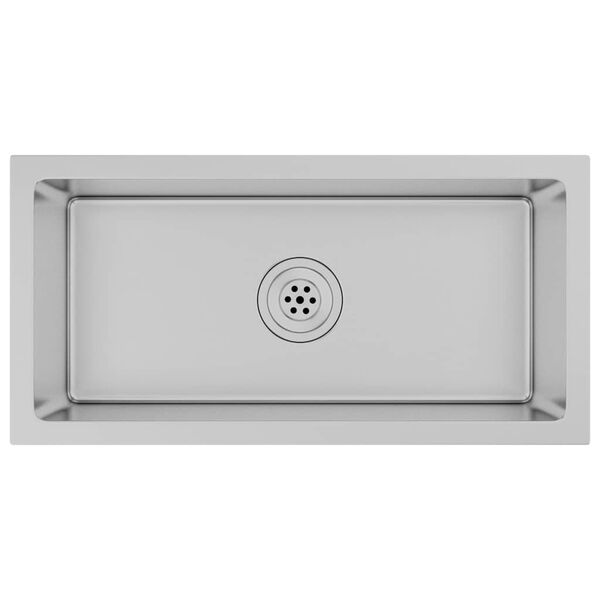 vidaXL Handmade Kitchen Sink Stainless Steel
