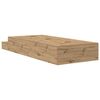 vidaXL Storage Bed Frame with Drawer Artisan oak 236.5 x 90 x 31.5 cm