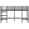 vidaXL Kids'Loft Bed Frame Black 99.5 x 190 cm Steel
