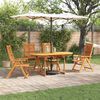 vidaXL Garden Dining Set Folding 5 pcs Brown Solid acacia wood