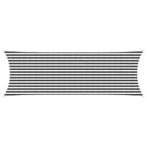 vidaXL Sunshade Sail Anthracite and White 2 x 6 m HDPE