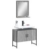 vidaXL 2 Piece Bathroom Cabinet Set Grey Sonoma Engineered Wood