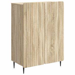 vidaXL Sideboard Sonoma Oak 66 x 34.5 x 92 cm Engineered Wood