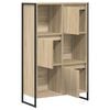 vidaXL Book Cabinet Sonoma 68 x 30 x 108.5 cm Engineered Wood