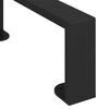vidaXL Furniture Feet 2 pcs Black 28.1 x 4 x 10 mm Iron