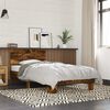 vidaXL Bed Frame without Mattress Smoked Oak 90x190 cm Single