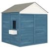 vidaXL Playhouse with Lockable Door and Flower Pots Solid Wood Fir