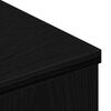 vidaXL TV Cabinet with Drawer Black Oak 80x34x30 cm Engineered Wood