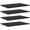 vidaXL Bookshelf Board 4 pcs Black 60 x 40 x 1.5 cm Engineered Wood