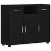 vidaXL Wooden Cabinet Black 88.5 x 30.5 x 73 cm Engineered Wood